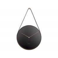 Nástenné hodiny s opaskom Karlsson KA5767, 58 cm čierna 